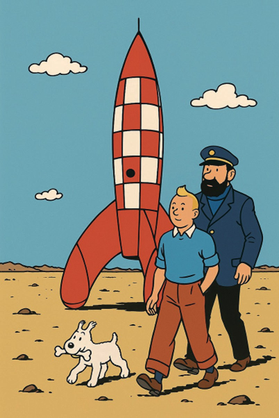 Die ikonische Tim-und-Struppi-Rakete