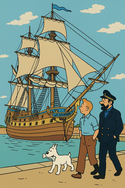 Die Einhorn aus Tim und Struppi