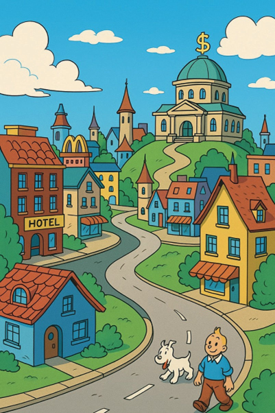 Tim und Struppi in Entenhausen